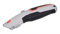 Нож с лезвием трапеция выдвижной алюминиевый с быстрой сменой лезвия TACTIX 261007