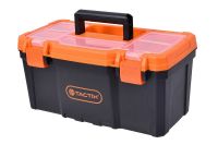 Ящик для инструмента 19" с оранжевой крышкой и пластиковыми замками TACTIX 320100A