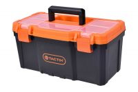 Ящик для инструмента 16" с оранжевой крышкой и пластиковыми замками (40,8 х 20,8 х 19,6 см) TACTIX 320101