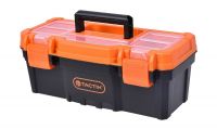 Ящик для инструмента 13" с оранжевой крышкой и пластиковыми замками (33,0 х 15,4 х 13,2 см) TACTIX 320103