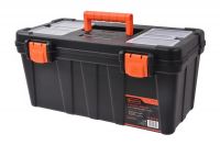 Ящик для инструмента 20" с черной крышкой и пластиковыми замками (51,0 х 27,0 х 23,5 см) TACTIX 320134